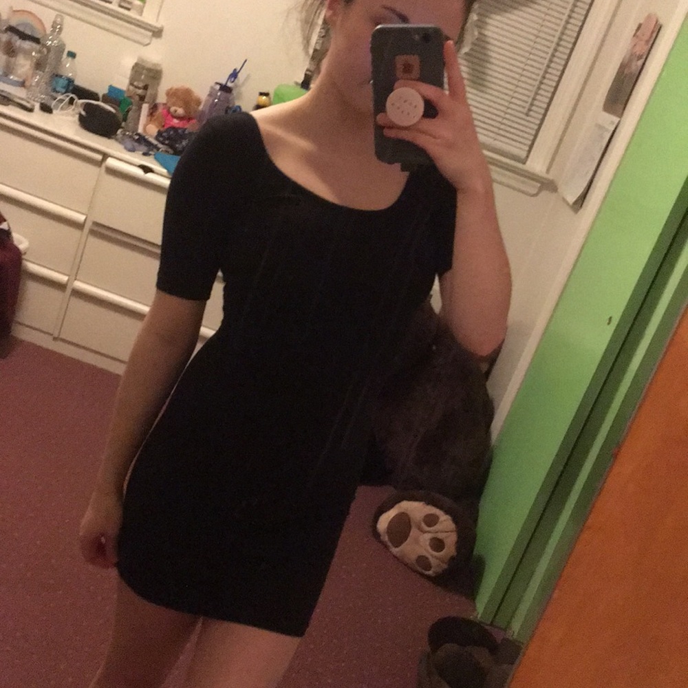 AMERICAN APPAREL Bodycon short sleeve dress